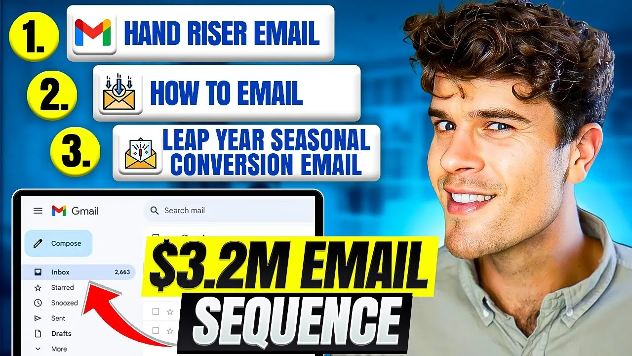 YouTube thumbnail: The $20K/Month Email System for Online Educators & Creators