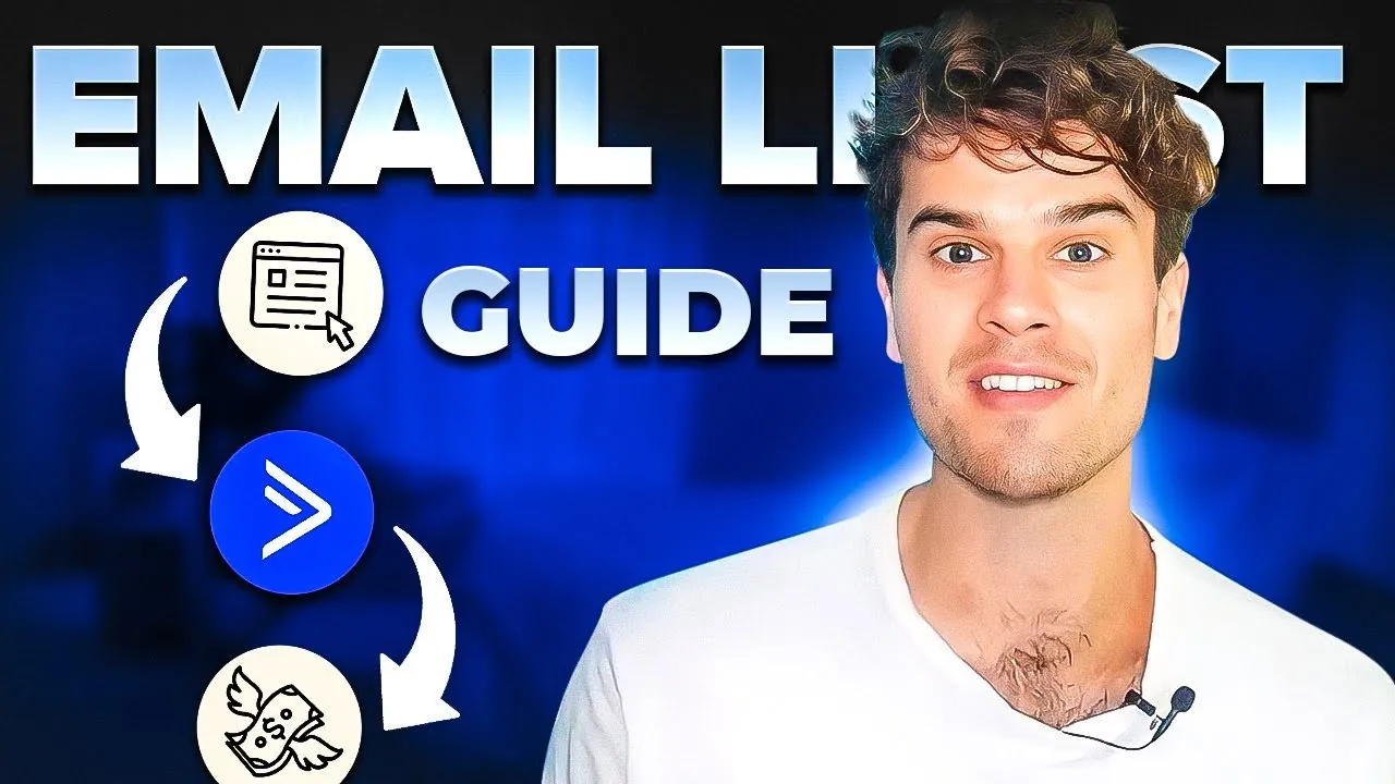 YouTube thumbnail: How to build and monetize an email list — full course 2025