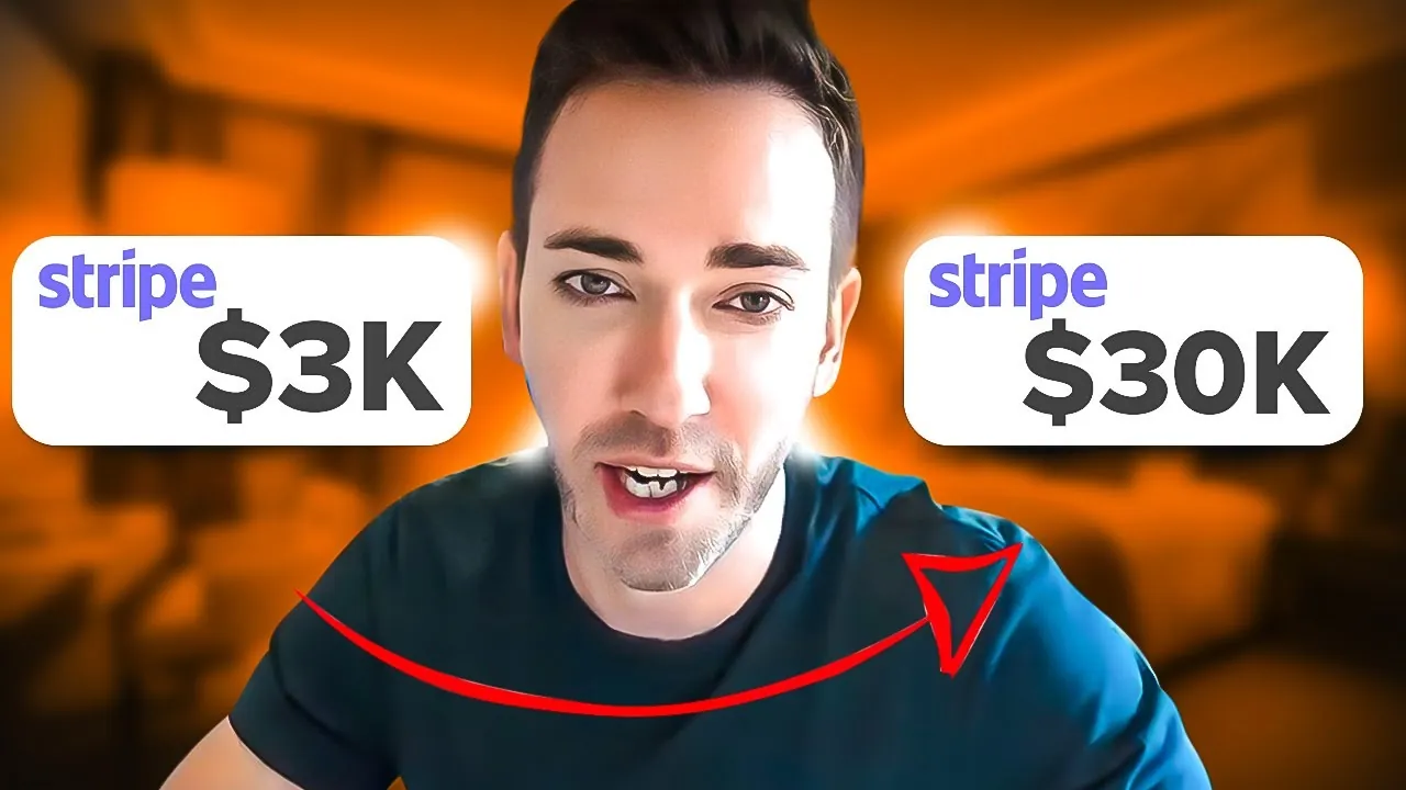 YouTube thumbnail showing Wes McDowell case study scaling to $30k per month